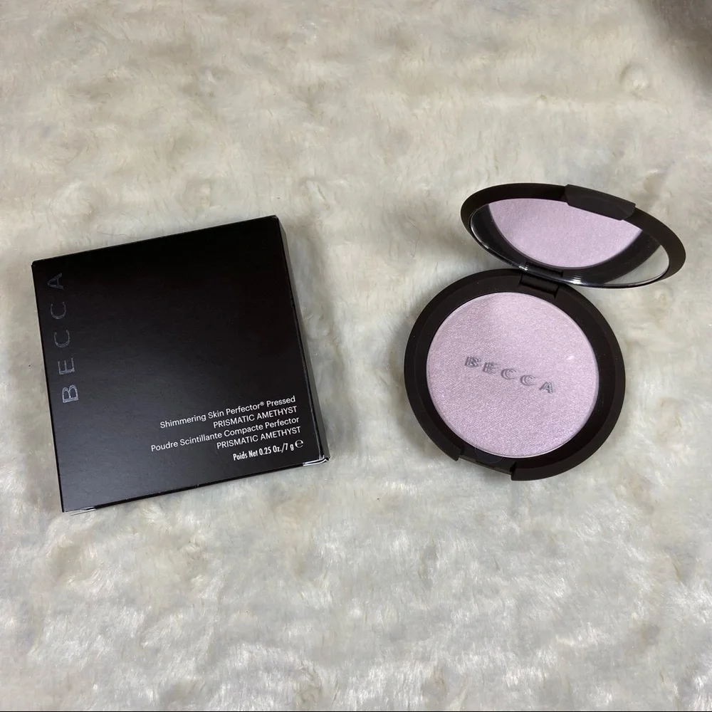 Becca Pressed Shimmering Skin Perfector In Prismatic Amethyst NEW